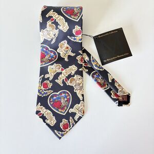 New w/Tag The Metropolitan Museum of Art Tie 100% Silk Angel Cupid Valentine 4”